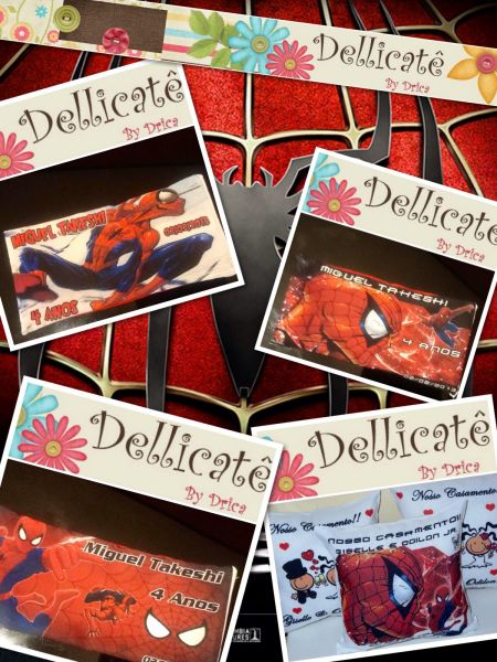 Almofadas Personalizadas Homem aranha 15x30