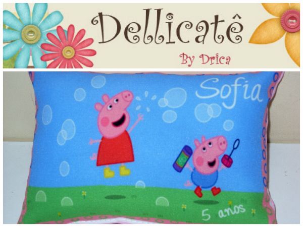 Almofada Personalizada peppa 20x30