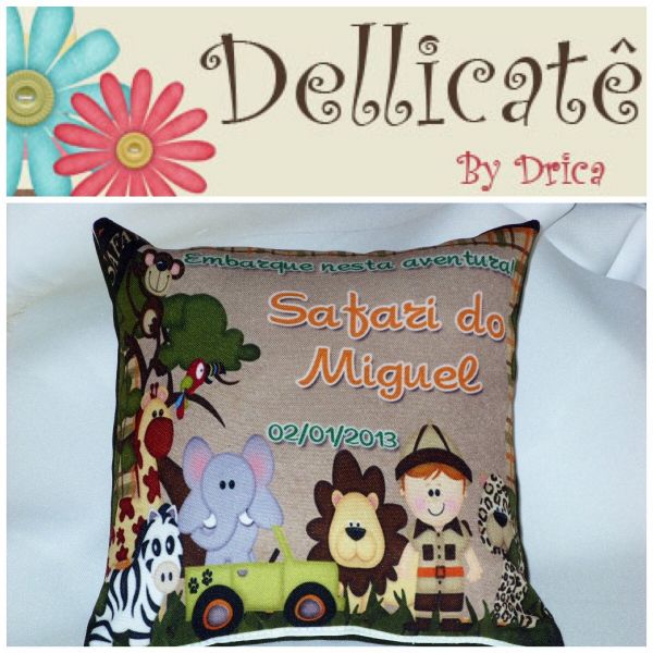 Almofada Personalizada Safari 20x20