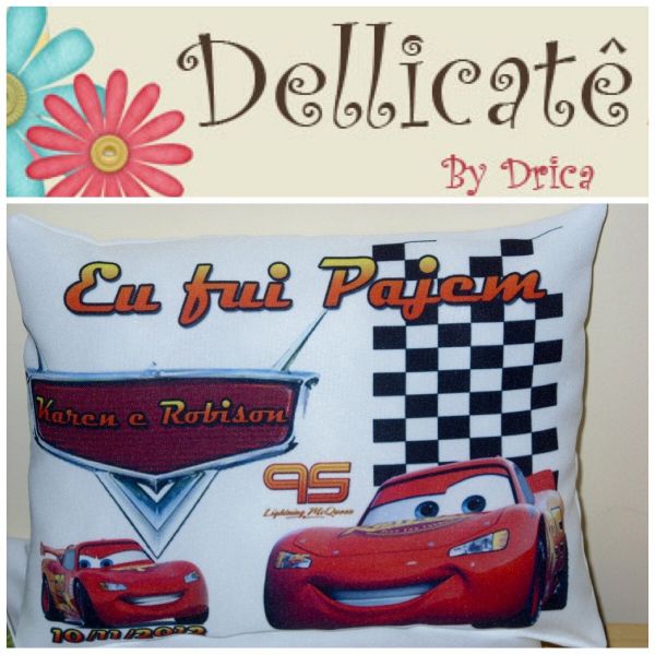 Almofada Personalizada dos Carros 20x20