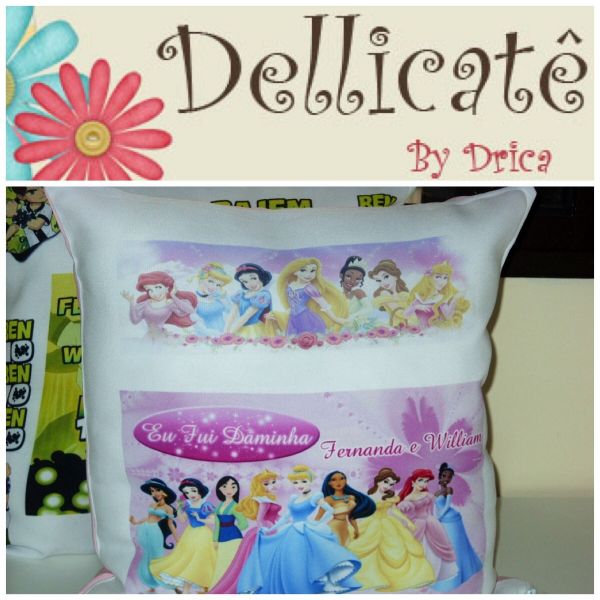 Almofada Personalizada Princesas 30x30